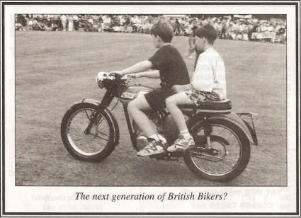 Triumph T20B Super Cub at CDMC Cavalcade in 1990.