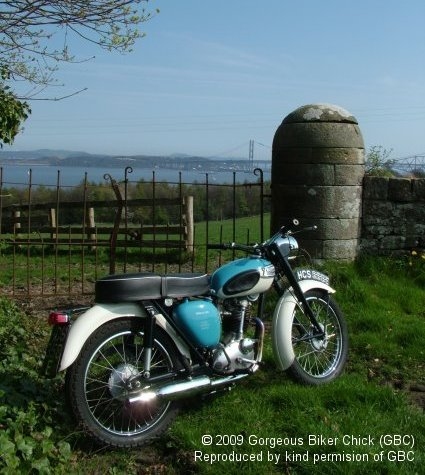 Triumph T20B Bantam Cub and T20 Tiger Cub  near South Queensferry.